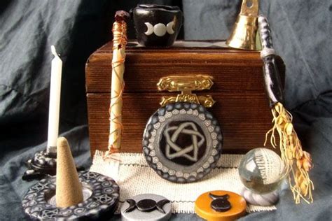 Wiccan altar configuration